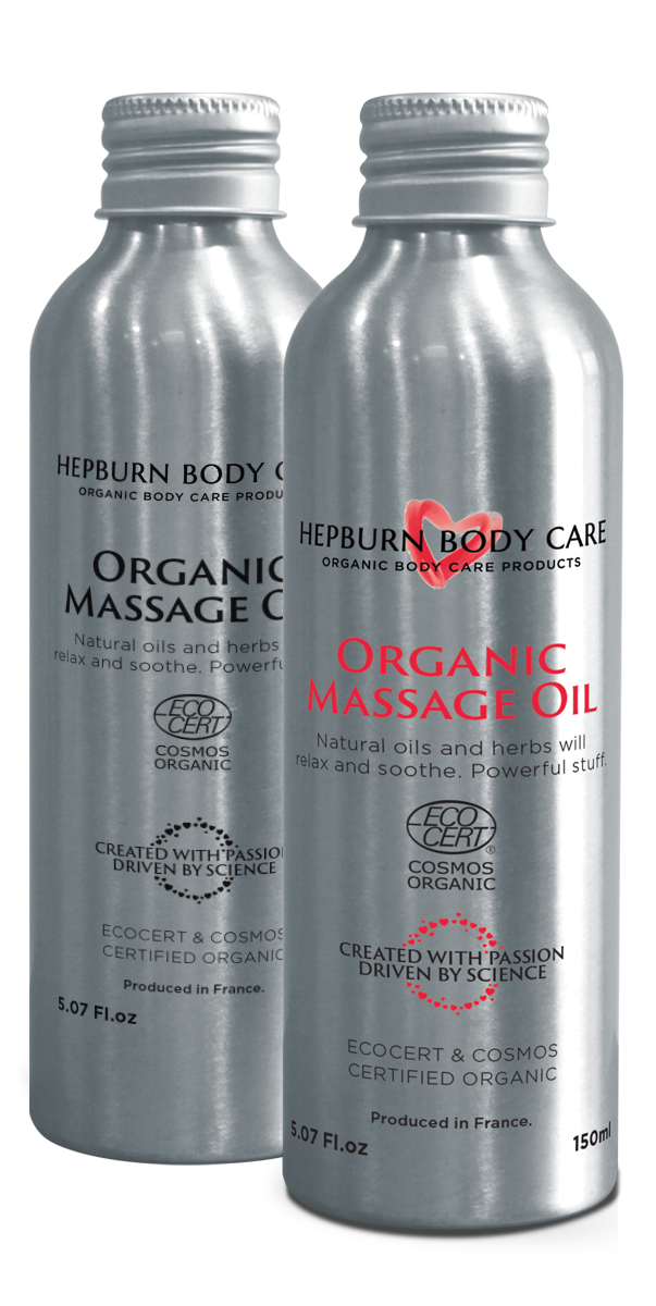 Classic and Signature Aluminium Body Care Organic Massage Oil